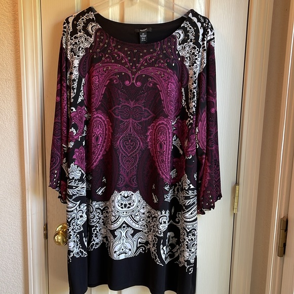ALFANI WOMAN CLASSIC COLORS DRESS SZ 2X - Picture 1 of 6
